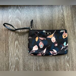 Kate Spade Black Floral Wristlet